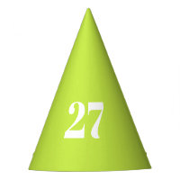 Modern lime green custom number fun birthday