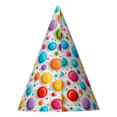 Chapeaux De Fètes Moderne 1er anniversaire Pois Arc-en-ciel (Dos)