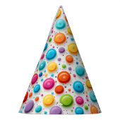 Chapeaux De Fètes Moderne 1er anniversaire Pois Arc-en-ciel (Gauche)