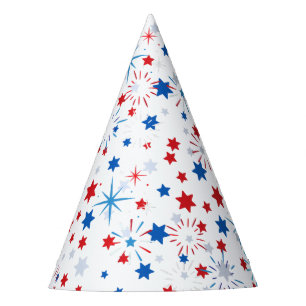 Chapeaux De Fètes Moderne 4 juillet Motif 02
