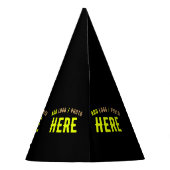 CHAPEAUX DE FÈTES MODERNE ET MODERNE PERSONNALISABLE NOIR VÉRIFIÉ (Dos)