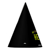 CHAPEAUX DE FÈTES MODERNE ET MODERNE PERSONNALISABLE NOIR VÉRIFIÉ (Gauche)