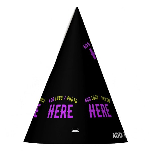 CHAPEAUX DE FÈTES MODERNE ET MODERNE PERSONNALISABLE NOIR VÉRIFIÉ (Gauche)