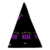 CHAPEAUX DE FÈTES MODERNE ET MODERNE PERSONNALISABLE NOIR VÉRIFIÉ (Droite)