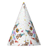 Chapeaux De Fètes Monkey Cupcakes Happy Birthday Paper  (Dos)