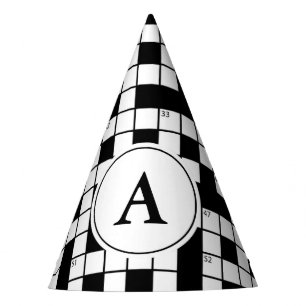 Chapeaux De Fètes Monogramme de mots croisés