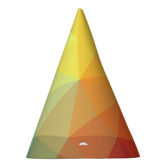 Chapeaux De Fètes Monogramme de nom arc-en-ciel géométrique