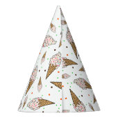 Chapeaux De Fètes Motif à cône crème glacée (Dos)