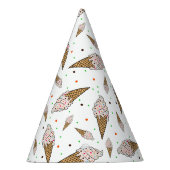 Chapeaux De Fètes Motif à cône crème glacée (Droite)