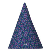 Chapeaux De Fètes Motif bleu et violet (Droite)
