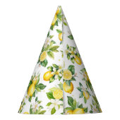 Chapeaux De Fètes Motif citron, Fleurs de citron, Feuilles, Citrus (Dos)