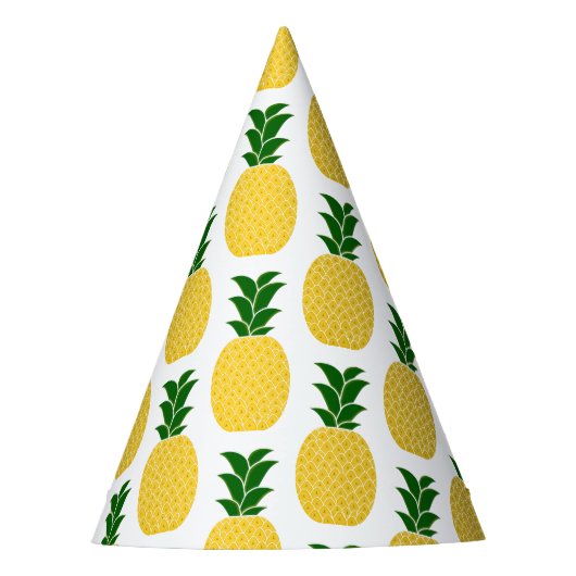 Chapeaux De Fètes Motif d'ananas jaune (Devant)
