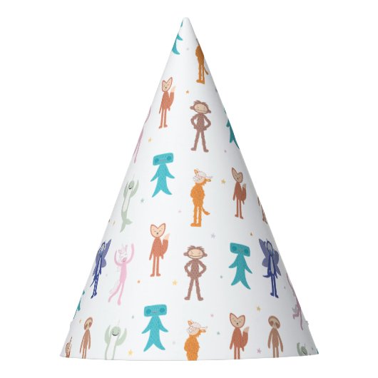 Chapeaux De Fètes Motif d'anniversaire de personnage Slumberkins (Devant)