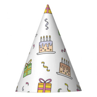 Chapeaux De Fètes Motif d'anniversaire joyeux
