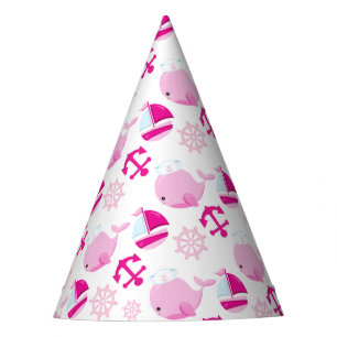Chapeaux De Fètes Motif De Baleines, Beaux Baleines, Baleines Roses