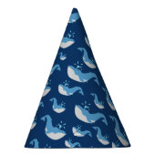Chapeaux De Fètes Motif de baleines de l'océan bleu profond (Droite)