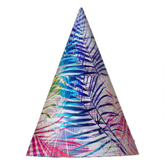 Chapeaux De Fètes Motif de basculement Feuilles d'aquarelle Abstrait