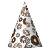 Chapeaux De Fètes Motif de beignes, beignets de chocolat, beignets d (Dos)