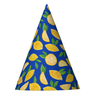 Chapeaux De Fètes Motif de citron méditerranéen