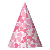 Chapeaux De Fètes Motif de Coeurs roses - Casquette de fête (Dos)