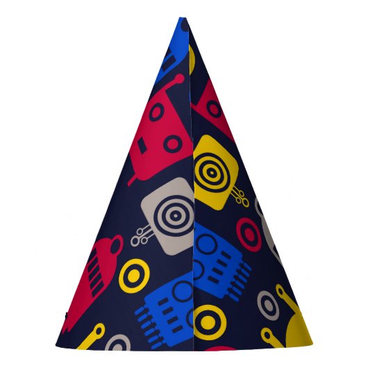 Chapeaux De Fètes Motif de dessin de robots (Dos)