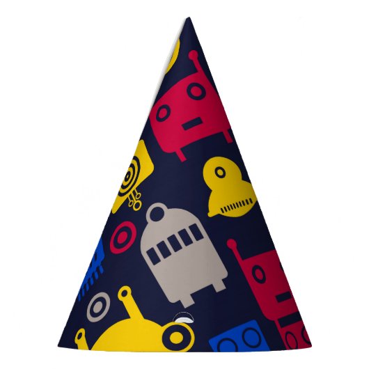 Chapeaux De Fètes Motif de dessin de robots (Gauche)