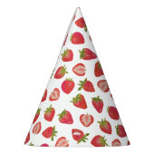 Chapeaux De Fètes Motif de fraises (Gauche)