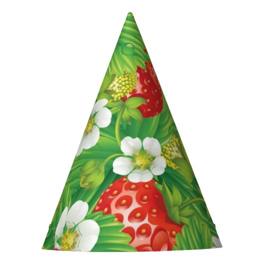 Chapeaux De Fètes Motif de fraises (Devant)