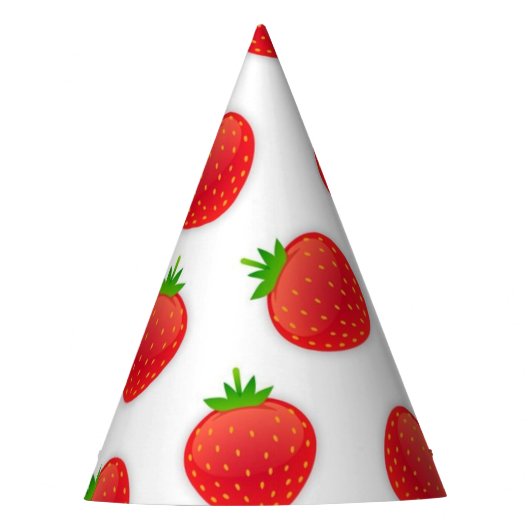 Chapeaux De Fètes Motif de fraises (Devant)