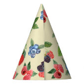 Chapeaux De Fètes Motif de framboise d'aquarelle (Dos)