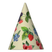 Chapeaux De Fètes Motif de framboise d'aquarelle (Droite)