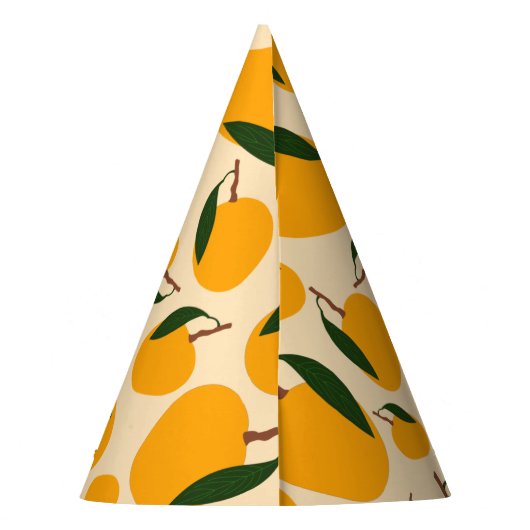 Chapeaux De Fètes Motif de fruits d'été Mango (Dos)
