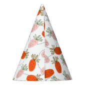 Chapeaux De Fètes Motif de griffes blanc rose (Dos)