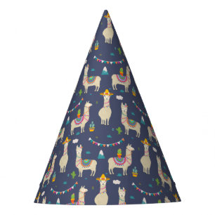 Chapeaux De Fètes Motif de lama de célébration