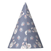 Chapeaux De Fètes Motif de lamas et de fleurs (Dos)