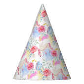 Chapeaux De Fètes Motif de licorne et de Pegasus d'aquarelle (Gauche)