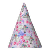 Chapeaux De Fètes Motif de licornes et de roses (Droite)
