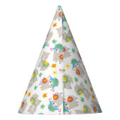 Chapeaux De Fètes Motif De Llamas, Cute Llamas, Alpacas, Fleurs (Dos)