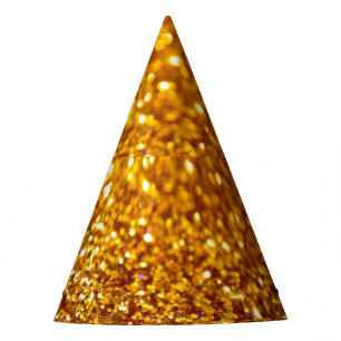 Chapeaux De Fètes Motif de Parties scintillant or brillant