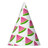 Chapeaux De Fètes Motif de pastèque rose (Gauche)