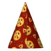 Chapeaux De Fètes motif de pizza cool papier (Dos)