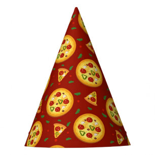 Chapeaux De Fètes motif de pizza cool papier