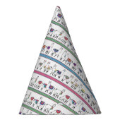 Chapeaux De Fètes Motif de rayure de lama (Droite)