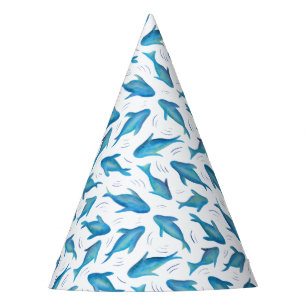 Chapeaux De Fètes Motif de requin bleu