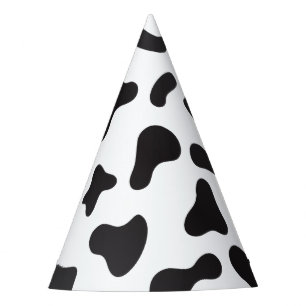 Chapeaux De Fètes Motif de texture de peau de vache