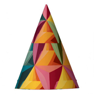 Chapeaux De Fètes Motif de triangle géométrique gras