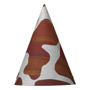 Chapeaux De Fètes Motif de vache rose et blanche