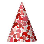 Chapeaux De Fètes Motif Des Coeurs, Coeurs Rouges, Amour (Dos)