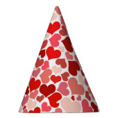 Chapeaux De Fètes Motif Des Coeurs, Coeurs Rouges, Amour (Droite)