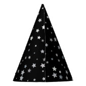 Chapeaux De Fètes Motif des étoiles d'argent mignonnes | Toute coule (Dos)
